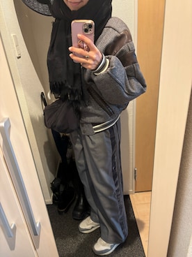 「MAISON SPECIAL（メゾンスペシャル）のアイテム（ブルゾン）」を使った、yoyoさん（レディース・161cm）の冬コーディネート