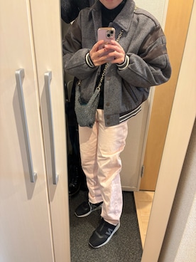 「MAISON SPECIAL（メゾンスペシャル）のアイテム（ブルゾン）」を使った、yoyoさん（レディース・161cm）の冬コーディネート