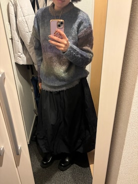 「B:MING by BEAMS（ビーミングバイビームス）のアイテム（ニット/セーター）」を使った、yoyoさん（レディース・161cm）の春コーディネート