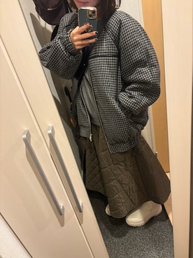 「HUNTER（ハンター）のアイテム」を使った、yoyoさん（レディース・161cm）の冬コーディネート