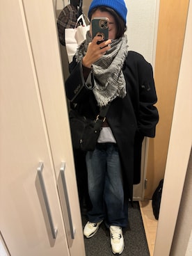 「JEANASIS（ジーナシス）のアイテム（パンツ）」を使った、yoyoさん（レディース・161cm）の冬コーディネート