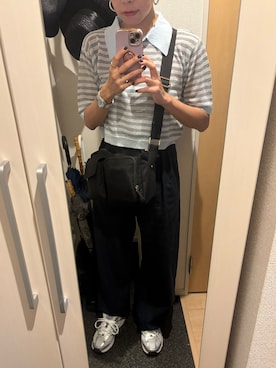 「アイテム（ニット/セーター）」を使った、yoyoさん（レディース・161cm）の夏コーディネート
