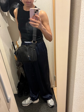 「アイテム（ショルダーバッグ）」を使った、yoyoさん（レディース・161cm）の夏コーディネート