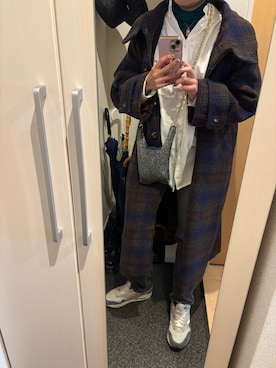 「no brand（ノーブランド）のアイテム（ジャケット/アウター）」を使った、yoyoさん（骨格ナチュラル・レディース・161cm）の冬コーディネート