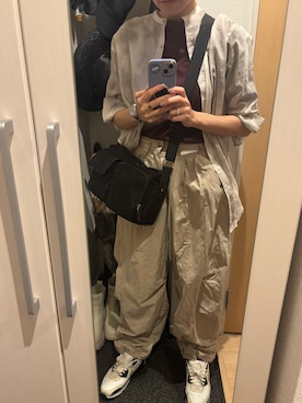 「JEANASIS（ジーナシス）のアイテム」を使った、yoyoさん（レディース・161cm）の夏コーディネート