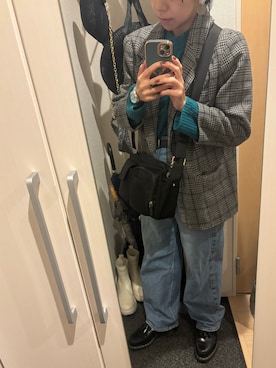 「upperhights（アッパーハイツ）のアイテム」を使った、yoyoさん（レディース・161cm）の秋コーディネート