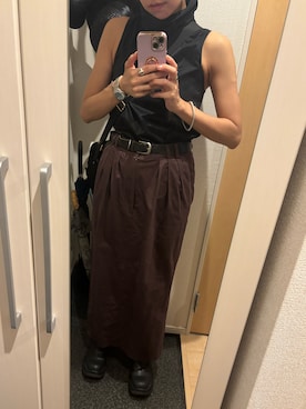 「LAPUIS（ラピュイ）のアイテム」を使った、yoyoさん（レディース・161cm）の夏コーディネート