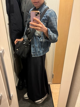 「アイテム（デニムジャケット）」を使った、yoyoさん（骨格ナチュラル・レディース・161cm）の春コーディネート
