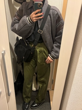 「BARNYARDSTORM（バンヤードストーム）のアイテム」を使った、yoyoさん（レディース・161cm）の冬コーディネート