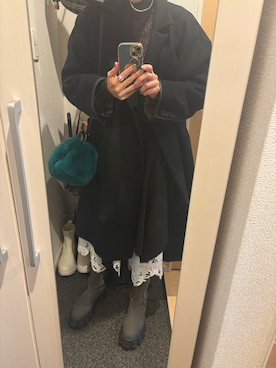 「アイテム（リング）」を使った、yoyoさん（レディース・161cm）の秋コーディネート