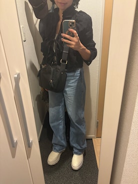 「upperhights（アッパーハイツ）のアイテム」を使った、yoyoさん（レディース・161cm）の秋コーディネート