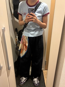 「アイテム（バンダナ/スカーフ）」を使った、yoyoさん（レディース・161cm）の夏コーディネート