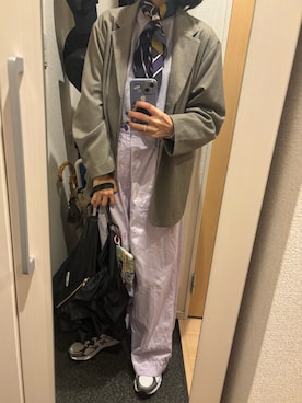 「KBF（ケイビーエフ）のアイテム（ジャケット/アウター）」を使った、yoyoさん（レディース・161cm）の秋コーディネート