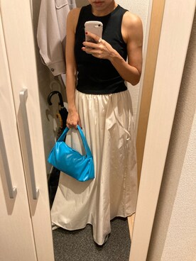 「CITEN（シテン）の＜CITEN（シテン）＞アメリカンスリーブ タンクトップ（タンクトップ）」を使った、yoyoさん（レディース・161cm）の秋コーディネート