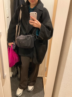 「Three Four Time（ｽﾘｰﾌｫｰﾀｲﾑ）のアイテム」を使った、yoyoさん（レディース・161cm）の冬コーディネート