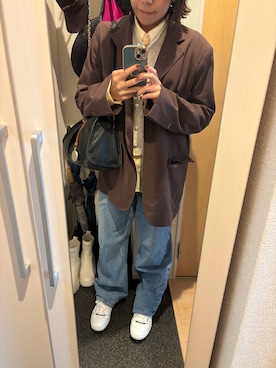 「upperhights（アッパーハイツ）のアイテム」を使った、yoyoさん（レディース・161cm）の秋コーディネート