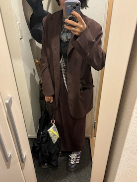 「LAPUIS（ラピュイ）のアイテム」を使った、yoyoさん（レディース・161cm）の秋コーディネート