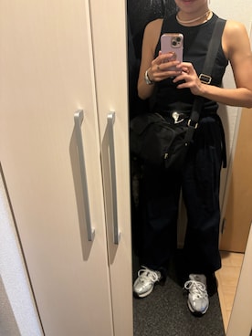 「CITEN（シテン）の＜CITEN（シテン）＞アメリカンスリーブ タンクトップ（タンクトップ）」を使った、yoyoさん（レディース・161cm）の夏コーディネート