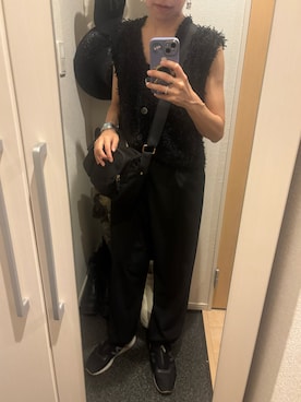 「UNIQLO（ユニクロ）のアイテム（パンツ、ブラウン系）」を使った、yoyoさん（レディース・161cm）の夏コーディネート