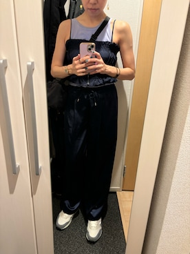 「アイテム（チューブトップ）」を使った、yoyoさん（レディース・161cm）の夏コーディネート