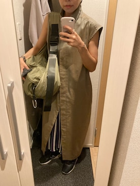 「LAPUIS（ラピュイ）のアイテム」を使った、yoyoさん（レディース・161cm）の夏コーディネート