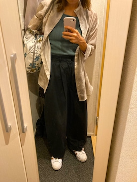 「Three Four Time（ｽﾘｰﾌｫｰﾀｲﾑ）のアイテム（バッグ）」を使った、yoyoさん（レディース・161cm）の夏コーディネート