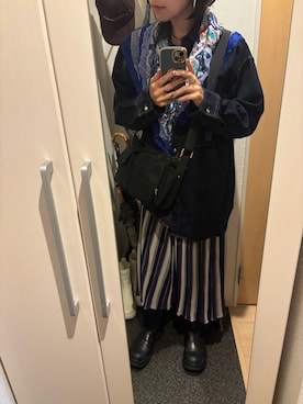 「LAPUIS（ラピュイ）のアイテム」を使った、yoyoさん（レディース・161cm）の秋コーディネート