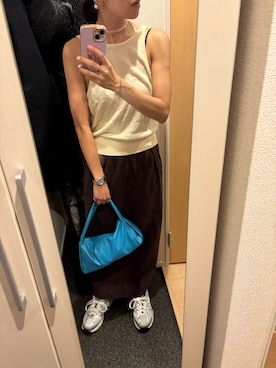 「アイテム（イヤーカフ）」を使った、yoyoさん（レディース・161cm）の夏コーディネート