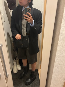 「アイテム（リング）」を使った、yoyoさん（レディース・161cm）の秋コーディネート