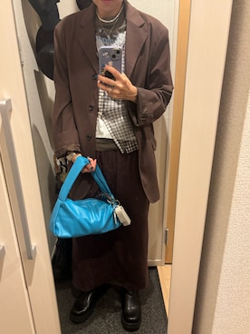 「SMELLY（スメリー）のアイテム」を使った、yoyoさん（レディース・161cm）の秋コーディネート