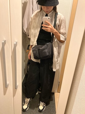 「CITEN（シテン）の＜CITEN（シテン）＞アメリカンスリーブ タンクトップ（タンクトップ）」を使った、yoyoさん（レディース・161cm）の秋コーディネート