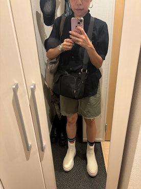 「Three Four Time（ｽﾘｰﾌｫｰﾀｲﾑ）のアイテム」を使った、yoyoさん（レディース・161cm）の秋コーディネート