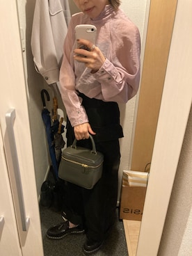 「LAPUIS（ラピュイ）のアイテム」を使った、yoyoさん（レディース・161cm）の秋コーディネート