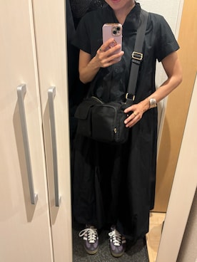「アイテム（スニーカー、パープル系）」を使った、yoyoさん（レディース・161cm）の夏コーディネート
