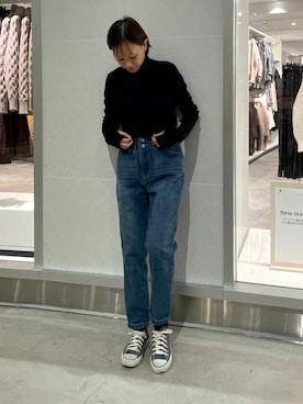 「WORKS（ワークス）のアイテム（パンツ）」を使った、mayoさん（レディース・158cm）の秋コーディネート