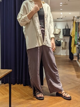 「ランダムテレコ」｜amiさん（レディース・160cm）の夏コーディネート