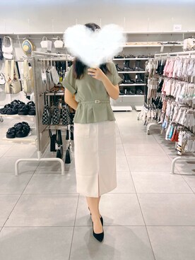 「PROPORTION BODY DRESSING（プロポーションボディドレッシング）のアイテム（スカート）」を使った、Yuiiiさん（レディース・156cm）の夏コーディネート