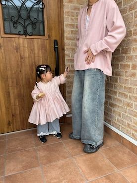 「petit main（プティマイン）のアイテム」を使った、K.Kさん（キッズ・80cm）の春コーディネート