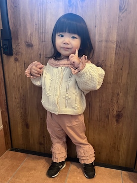 「アイテム（トップス）」を使った、K.Kさん（キッズ・80cm）の秋コーディネート