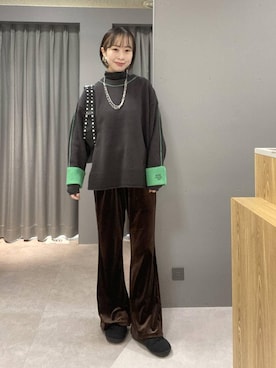 「アイテム（ネックレス）」を使った、ゆうかさん（レディース・163cm・30代）の冬コーディネート