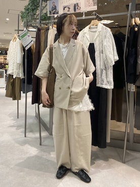 「リラックス」｜ゆうかさん（レディース・163cm）の春コーディネート