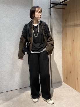 「アイテム（スウェットパンツ）」を使った、ゆうかさん（レディース・163cm・30代）の秋コーディネート