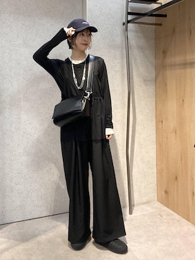 「アイテム（サロペット/オーバーオール）」を使った、ゆうかさん（レディース・163cm・30代）の秋コーディネート