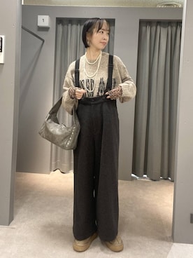 「リラックス」｜ゆうかさん（レディース・163cm）の冬コーディネート