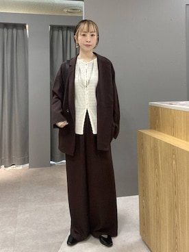 「LEPSIM（レプシィム）のソフトクッションパンプス　638849（Pumps、ブラック系）」を使った、ゆうかさん（レディース・163cm）の春コーディネート