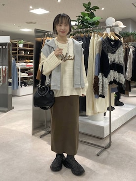 「アイテム（ベスト）」を使った、ゆうかさん（レディース・163cm・30代）の秋コーディネート