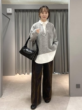 「リラックス」｜ゆうかさん（レディース・163cm）の冬コーディネート