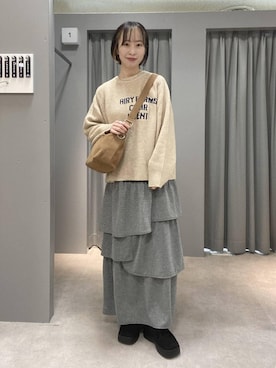 「アイテム（チョーカー）」を使った、ゆうかさん（レディース・163cm・30代）の冬コーディネート