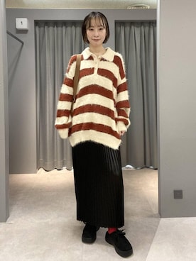 「アイテム（ママ＆ベビー）」を使った、ゆうかさん（レディース・163cm）の冬コーディネート