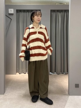 「アイテム（ママ＆ベビー）」を使った、ゆうかさん（レディース・163cm）の秋コーディネート